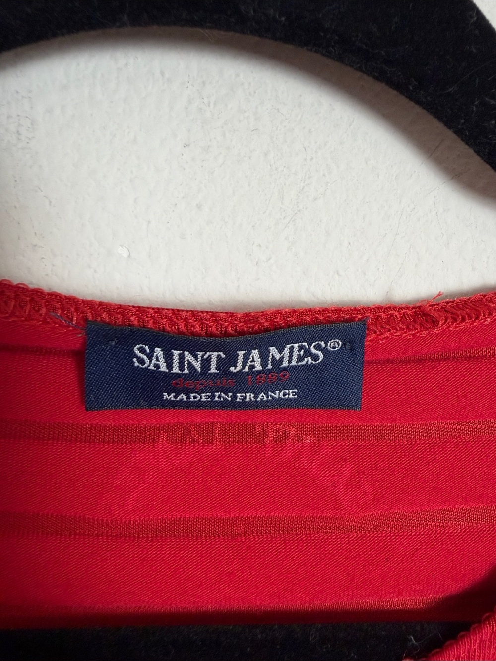 Saint James Red Long Sleeve Tee Size 6 Americana Nautical Preppy - Picture 2 of 7